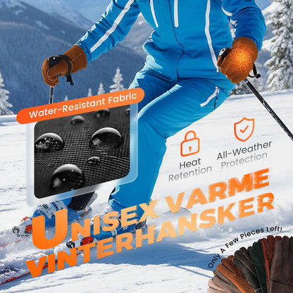 🎉50 % RABATT🎉Varme, myke og fôrede hansker med forlenget mansjett