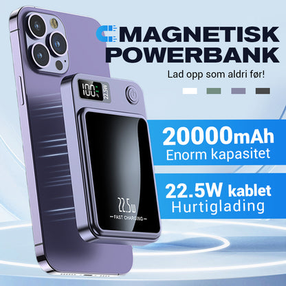 ⚡Fantastisk powerbank! ⚡10000mAh ultratynn hurtiglading mobil strøm
