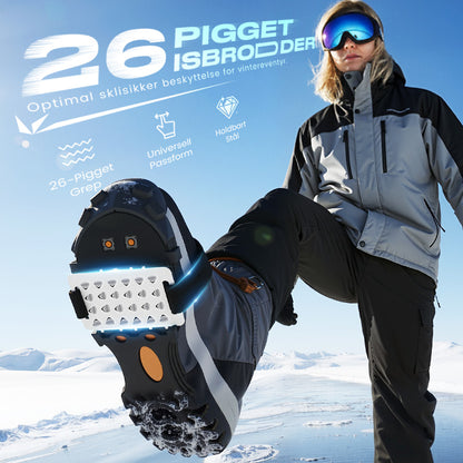 Slitesterkt antiskli-isbroddssett for sko