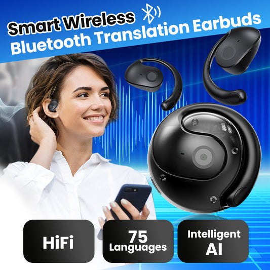 🎉 GODT SALG 50 % RABATT🎉🎧 Smarte Bluetooth-ørepropper med oversettelse