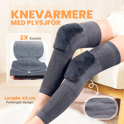 Universal kuldebeskyttelse fortykkede knebeskyttere i fuskepels