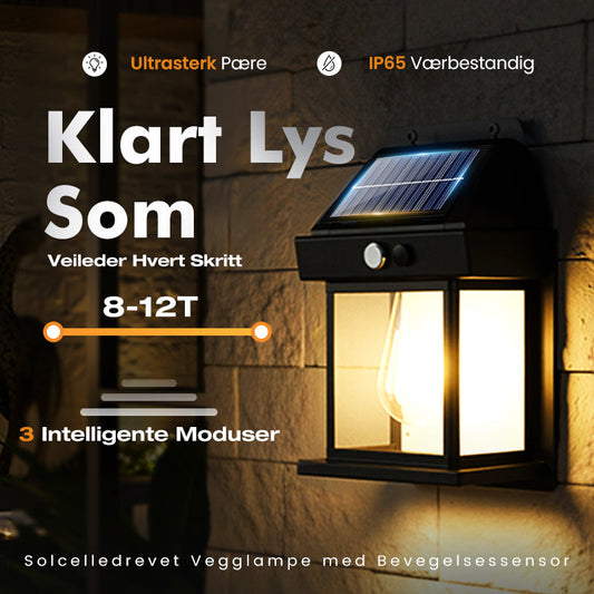 🎉50 % rabatt🎉Solcelledrevet wolfram vegglampe💥
