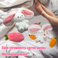 🎅Fin gave🍓Jordbærkanin forvandlet til liten kanin🎀 Fruktdukke-kosedyr🐰