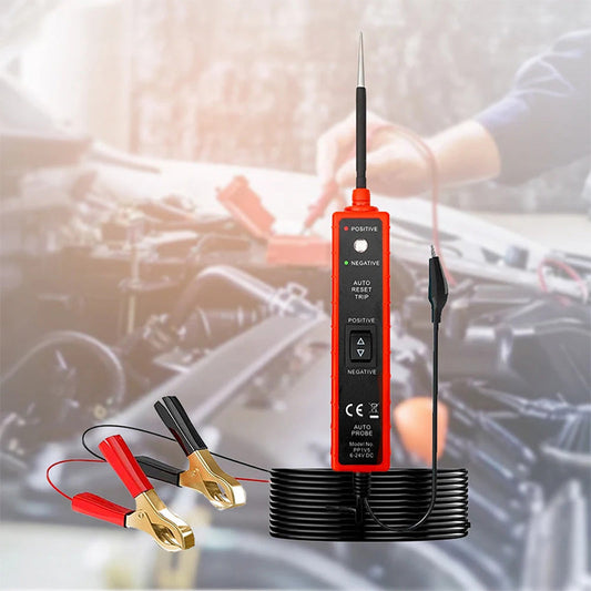 🚗6-24V DC bilelektrisk systemkrets tester