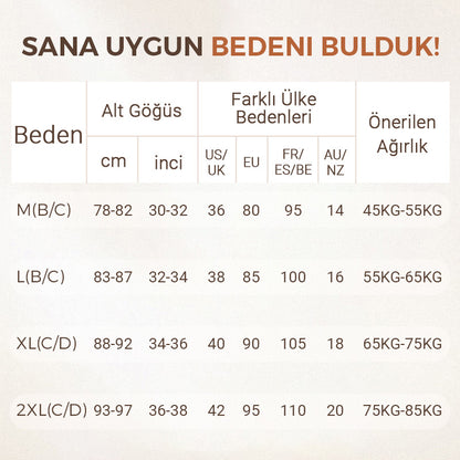 Lifting Sarkma Karşıtı Telsiz Toparlayıcı Sütyen