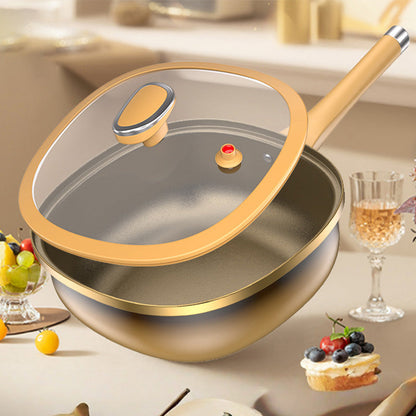 30 cm titanlegering non-stick gryte med lokk