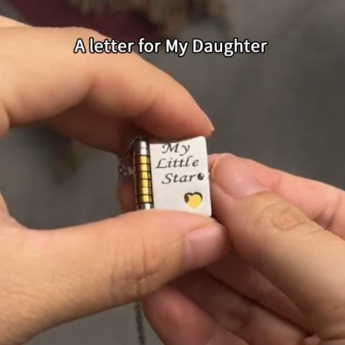 👑✨My Little Star bokhalskjede for jenter, bursdags- og eksamensgave, kjærlighetssmykke❤️