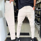 👖Herre slim fit fritidsbukser i ensfargede farger