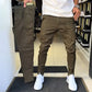 👖Herre slim fit fritidsbukser i ensfargede farger