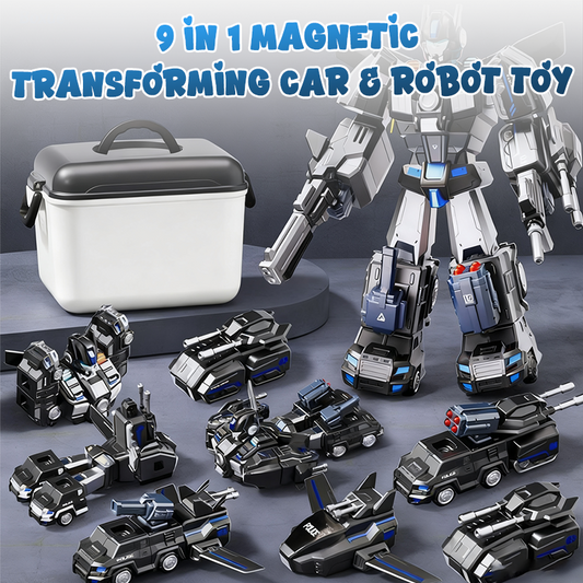 9-i-1 magnetisk transformerende bil- og robotleke