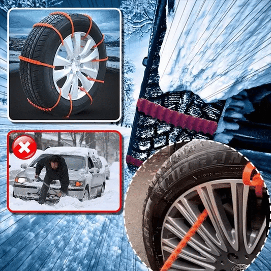 🔥 Vinterutsalg 🚗 Superholdbare snøkjettinger til biler 🌨️❄️