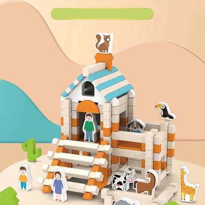 Pedagogiske trebyggeklosser