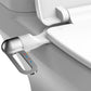 Ikke-elektrisk, hygienisk, selvrensende bidet-påsats for toaletter med dobbel dyse