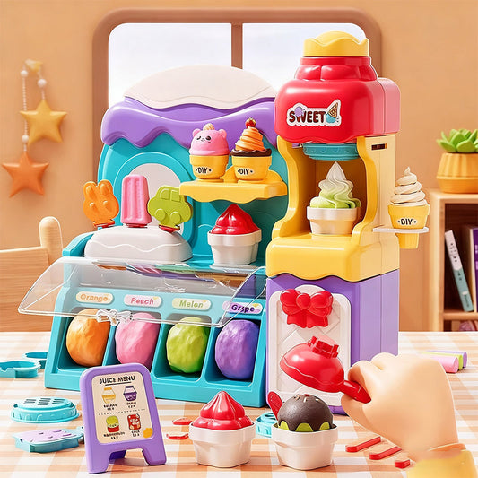 🎄Julekampanje 50 % rabatt🍦✨【DIY iskrem-lekesett for barn】✨🎁