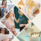 ⏳Begrenset tilbud!🌟Luksuriøs smykkeskrin i skinn med 6 fløyelsposer – til hjemmebruk og reiser👜