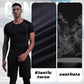 Stretch hurtigtørkende slim fit kortærmet sports- og trenings-T-skjorte