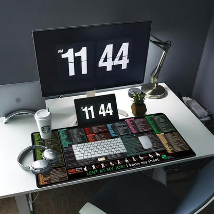 Flekkbestandig, sklisikker skrivebordsunderlag for kontoret