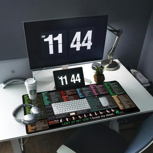 Flekkbestandig, sklisikker skrivebordsunderlag for kontoret