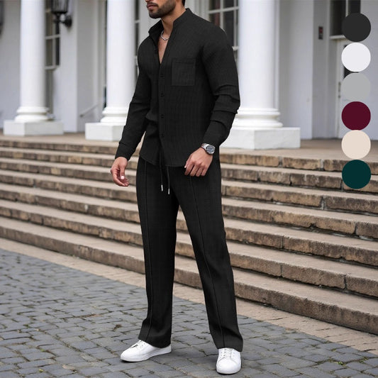 🔥To-delt preget sett for menn – Komfortabelt, pustende og allsidig design 🍂