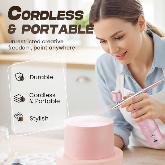 Trådløst airbrush-sett for ulike bruksområder