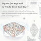 📢📢50 %  AVSLAG !! ⏰Elegant 2-farget ring med keltisk knute og zirkon
