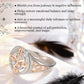 📢📢50 %  AVSLAG !! ⏰Elegant 2-farget ring med keltisk knute og zirkon