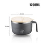 304 rustfritt stål multifunksjonell skåldingsfri nudelskål med stor kapasitet